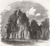 SURREY. Waverley Abbey, Surrey 1858 old antique vintage print picture