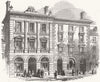 NORTHANTS. New corn exchange, Northampton 1854 old antique print picture