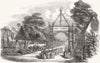 SRI LANKA. Milagraya Industrial School and garden 1853 old antique print