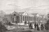 LONDON. new Lion House, zoo 1876 old antique vintage print picture