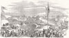 IRELAND. start of Ballymena & Portrush Railway 1853 old antique print picture
