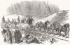 WALES. Her Majesty visiting the Holyhead Quarries 1853 old antique print