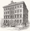 WARCS. Unity Fire Insurance offices, Birmingham 1853 old antique print picture