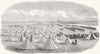 SUFFOLK. East Suffolk Artillery Camp, Landguard Ft 1853 old antique print