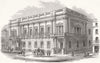 LONDON. new conservative Clubhouse, St Jamess St 1844 old antique print