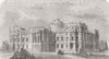 LONDON. gold medal design for National Gallery 1858 antique print picture