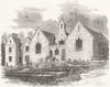CHANNEL ISLES. New Central Schools, Jersey 1858 old antique print picture