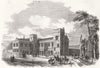 BERKS. New school buildings at Eton College 1862 old antique print picture