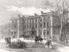 SUFFOLK. Elveden Hall visited by Prince of Wales 1872 old antique print
