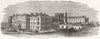 SCOTLAND. Crichton Royal institution, Dumfries 1872 old antique print picture