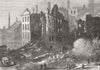 SCOTLAND. explosion, Tradeston Flour Mills, Glasgow 1876 old antique print