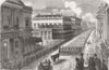 LONDON. Funeral of Duke of Wellington, Pall Mall 1852 old antique print