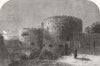KENT. The midnight watch at Walmer Castle 1852 old antique print picture