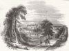 HANTS. Stratfield Saye, Hants 1852 old antique vintage print picture