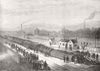 YORKS. Accident to Flying Scotchman, Heeley Station 1876 old antique print