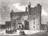 SCOTLAND. Barrogill Castle, Caithness 1876 old antique vintage print picture