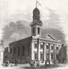 LONDON. Sailors Institute, Mercers St, Shadwell 1855 old antique print picture