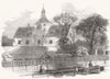 NORFOLK. The Union Workhouse, at King's Lynn 1854 old antique print picture