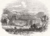 DERBYS. Chatsworth The Palace of the Peak 1843 old antique print picture
