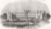 LONDON. Wesleyan Theological Institution, Richmond 1843 old antique print