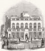 NORTHUMBS. Newcastle Grand Stand 1843 old antique vintage print picture