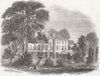 LONDON. Roger's birthplace at Newington Green 1856 old antique print picture