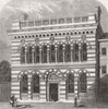 YORKS. The new Sheffield School of Art 1856 old antique vintage print picture