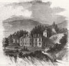 HANTS. Hospital for chest diseases, Bournemouth 1859 old antique print picture