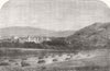 SCOTLAND. Her Majesty's Palace at Balmoral 1855 old antique print picture