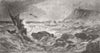 IRELAND. Glen Head, Donegal - Wrecks 1870 old antique vintage print picture