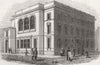 LANCS. The Manchester Mechanics' Institution 1856 old antique print picture