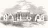 LONDON. National & Industrial Schools, Finchley 1855 old antique print picture