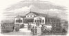 HANTS. The Royal Aldershot Club-House 1855 old antique vintage print picture