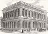 LONDON. The Carlton new Club-House, Pall-Mall 1855 old antique print picture