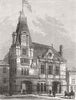 LONDON. New townhall, Wandsworth 1882 old antique vintage print picture