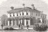 NORFOLK. Shadingfield Lodge, Yarmouth 1882 old antique vintage print picture