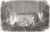 YORKS. boiler explosion, Lily Lane mill, Halifax 1850 old antique print