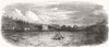 SCOTLAND. Crathie Kirk and Manse 1850 old antique vintage print picture