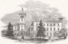 ISLE OF WIGHT. Osborne-the garden front 1850 old antique vintage print picture