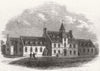 DEVON. Devon County School, West Buckland 1861 old antique print picture