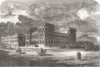 SCOTLAND. Proposed General Post Office, Edinburgh 1861 old antique print
