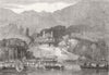 IRELAND. Castlerosses Cottage, Glena, Killarney Lakes 1861 old antique print