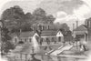 BERKS. The Royal Aviary, near Windsor 1861 old antique vintage print picture