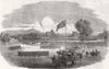 CUMBS. Rifle Volunteers, Rickerby Park, Carlisle 1861 old antique print