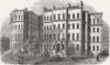 LONDON. King's College Hospital, Portugal Street 1861 old antique print
