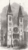LONDON. St John the Evangelist, Charlotte Street, Fitzroy Square 1846 print