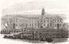 HANTS. The Gun-Wharf, at Portsmouth 1855 old antique vintage print picture