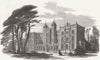 LONDON. The Kneller Hall Training School, Whitton 1850 old antique print