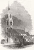 LONDON. Church of St John Evangelist, Penge Common 1850 old antique print