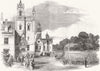 LANCS. Presentation to Her Majesty, Worsley Hall 1851 old antique print